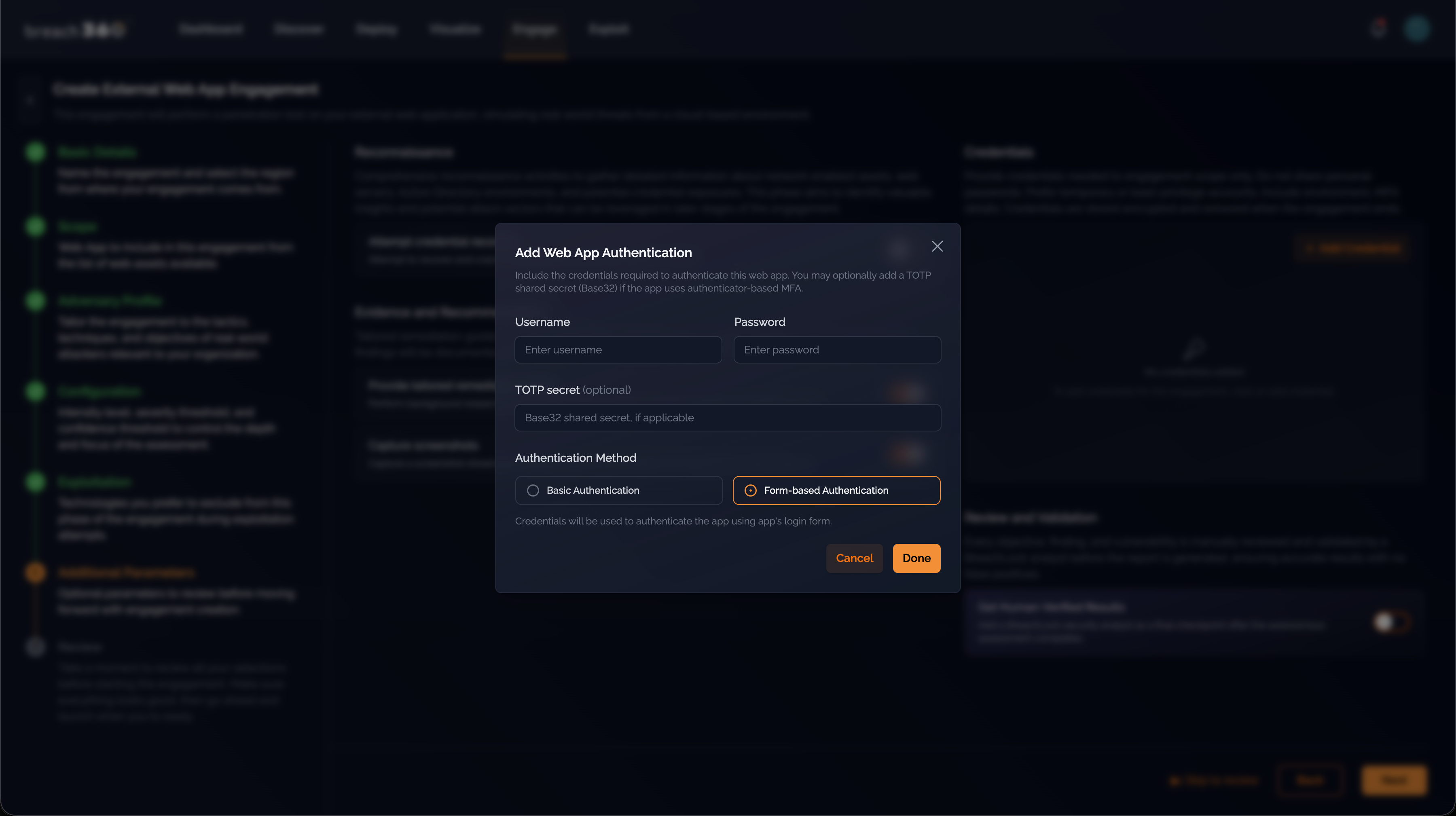 Breach360 Web Step 2