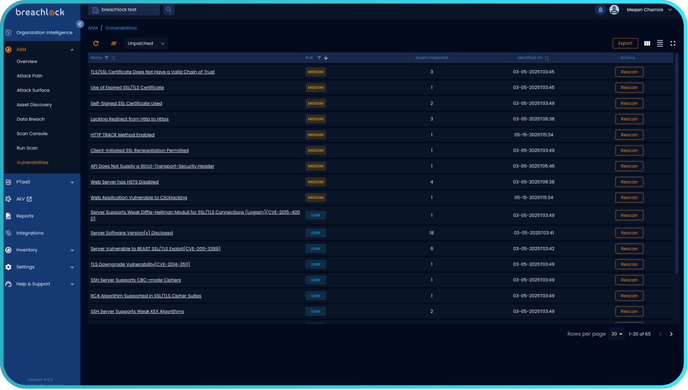 ASM Vulnerability Scanning