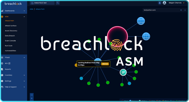 BreachLock ASM Attack Surface View
