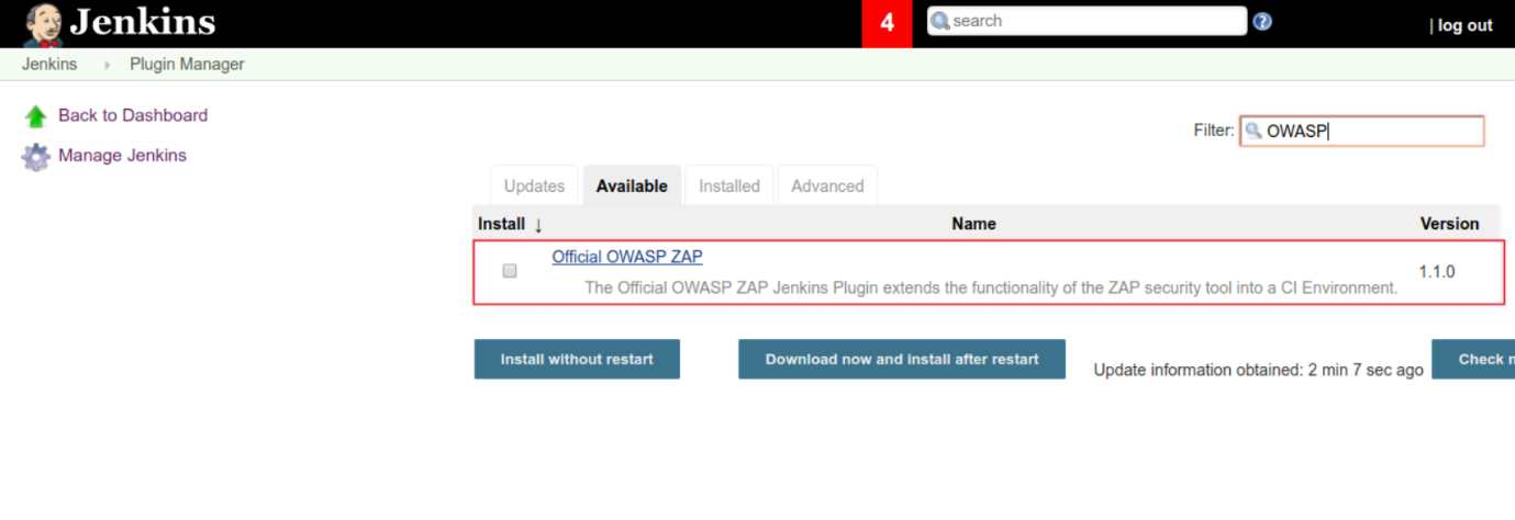 Official OWASP ZAP plugin