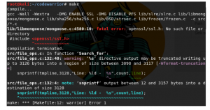 Troubleshooting an error raised due to unmet dependency
