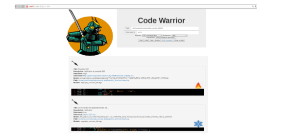 CodeWarrior Dashboard