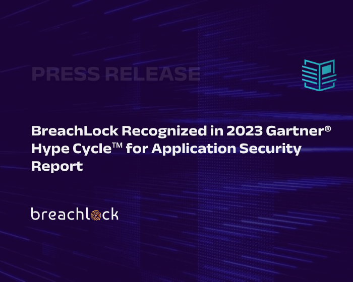 BreachLock Recognized in 2023 Gartner® Hype Cycle™ for Application Security Report