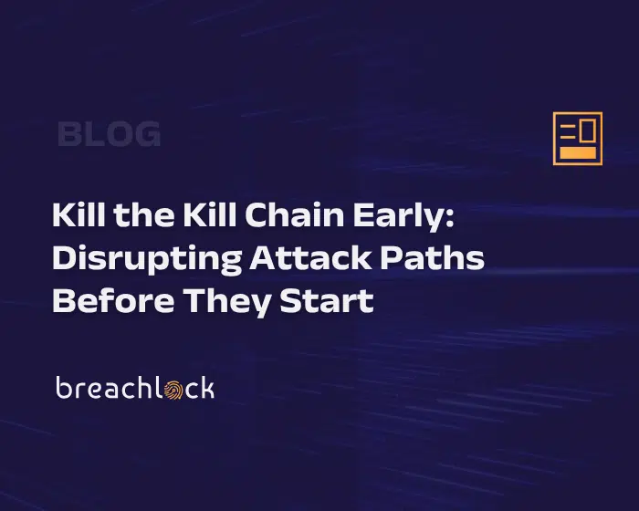 BreachLock Blog Cover - Kill the Kill Chain Early Disrupting Attack Paths Before They Start