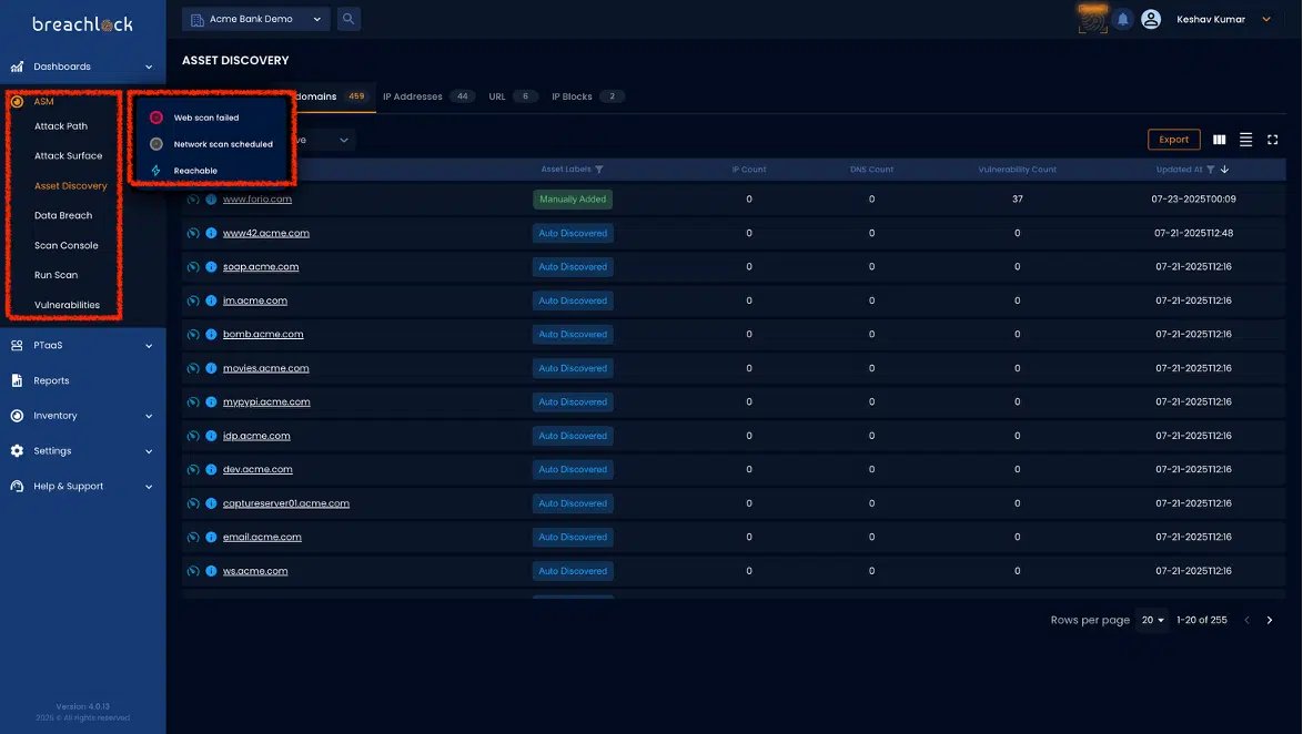 Asset Discovery UX Improvements NGPTaaS