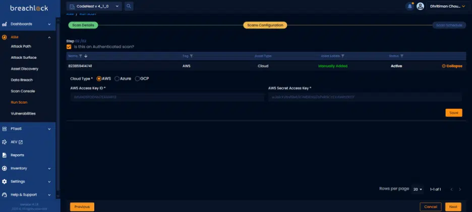 NGPTaaS v4.1.0 BreachLock Cloud Security Assessments