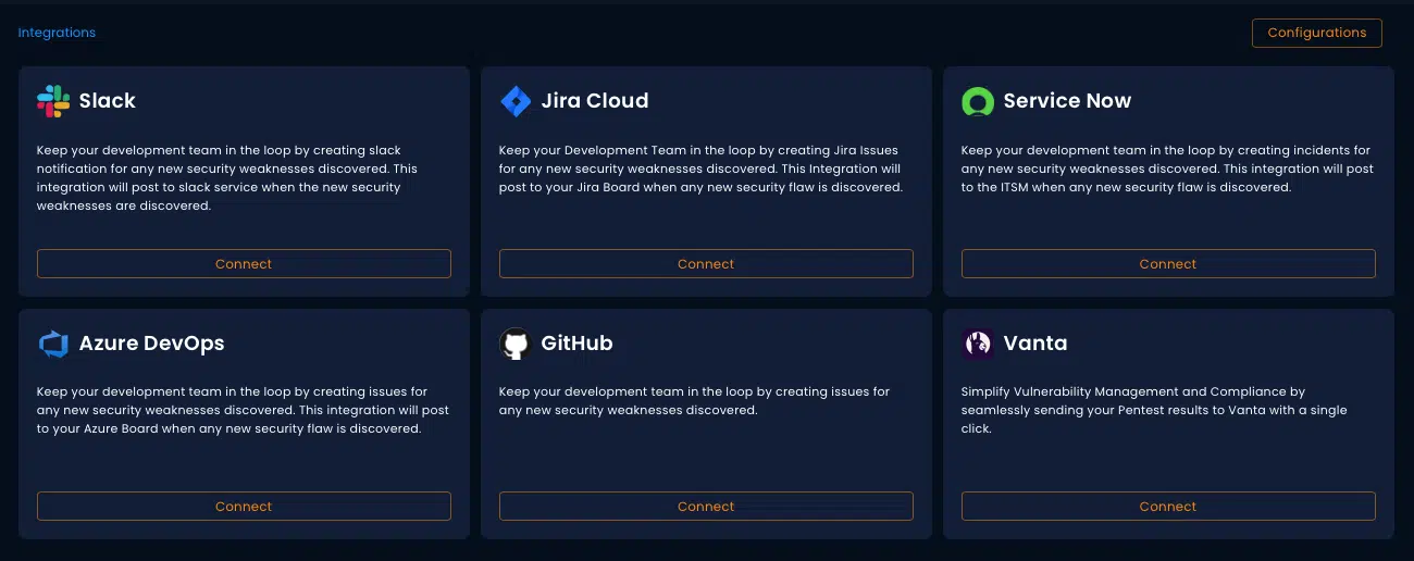 BreachLock NGPTaaS v4.2.0 Integrations
