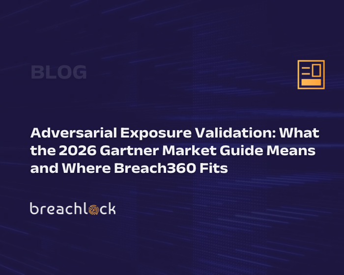 Adversarial Exposure Validation What the 2026 Gartner Market Guide Means and Where Breach360 Fits